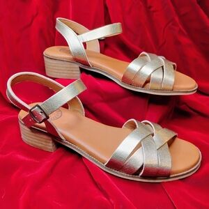 Penelope Chilvers Gold Shepard Sandals